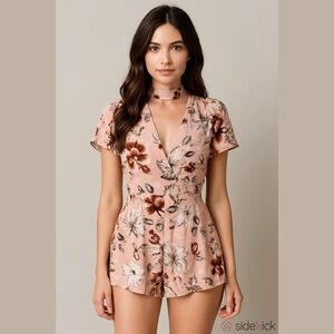 Floral Romper summer casual feminine lightweight